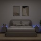 vidaXL Muebles TV de pared luces LED 2 uds gris hormigón 40,5x35x40 cm