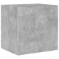 vidaXL Muebles TV de pared luces LED 2 uds gris hormigón 40,5x35x40 cm