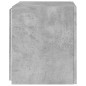 vidaXL Muebles TV de pared luces LED 2 uds gris hormigón 40,5x35x40 cm