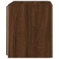 vidaXL Mueble de TV de pared con luces LED marrón roble 40,5x35x40 cm