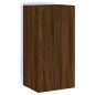 vidaXL Mueble de TV de pared con luces LED marrón roble 40,5x35x80 cm vidaXL Mueble de TV de pared con luces LED marrón roble 40,5x35x80 cm