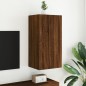 vidaXL Mueble de TV de pared con luces LED marrón roble 40,5x35x80 cm vidaXL Mueble de TV de pared con luces LED marrón roble 40,5x35x80 cm