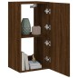 vidaXL Mueble de TV de pared con luces LED marrón roble 40,5x35x80 cm vidaXL Mueble de TV de pared con luces LED marrón roble 40,5x35x80 cm