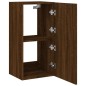 vidaXL Mueble de TV de pared con luces LED marrón roble 40,5x35x80 cm vidaXL Mueble de TV de pared con luces LED marrón roble 40,5x35x80 cm