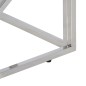 vidaXL Mesa de centro acero inoxidable plateado y madera maciza acacia vidaXL Mesa de centro acero inoxidable plateado y madera maciza acacia