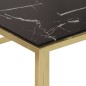 vidaXL Mesa de centro dorada acero inoxidable y vidrio templado vidaXL Mesa de centro dorada acero inoxidable y vidrio templado