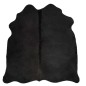 vidaXL Alfombra de piel de vaca auténtica negra 180x220 cm vidaXL Alfombra de piel de vaca auténtica negra 180x220 cm