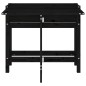 vidaXL Jardinera con tapa plegable madera maciza de pino negro vidaXL Jardinera con tapa plegable madera maciza de pino negro