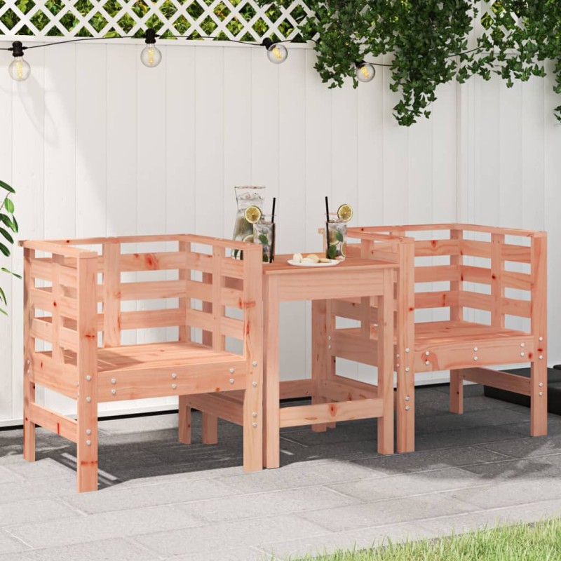 vidaXL Sillas de jardín 2 uds madera abeto Douglas 61,5x53x71 cm vidaXL Sillas de jardín 2 uds madera abeto Douglas 61,5x53x71 cm