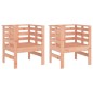 vidaXL Sillas de jardín 2 uds madera abeto Douglas 61,5x53x71 cm vidaXL Sillas de jardín 2 uds madera abeto Douglas 61,5x53x71 cm