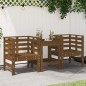 vidaXL Sillas jardín 2 unidades madera pino marrón miel 61,5x53x71 cm vidaXL Sillas jardín 2 unidades madera pino marrón miel 61,5x53x71 cm
