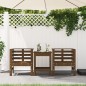 vidaXL Sillas jardín 2 unidades madera pino marrón miel 61,5x53x71 cm vidaXL Sillas jardín 2 unidades madera pino marrón miel 61,5x53x71 cm