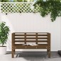vidaXL Banco de jardín madera maciza pino marrón miel 111,5x53x71 cm vidaXL Banco de jardín madera maciza pino marrón miel 111,5x53x71 cm