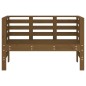 vidaXL Banco de jardín madera maciza pino marrón miel 111,5x53x71 cm vidaXL Banco de jardín madera maciza pino marrón miel 111,5x53x71 cm