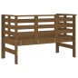 vidaXL Banco de jardín madera maciza pino marrón miel 111,5x53x71 cm vidaXL Banco de jardín madera maciza pino marrón miel 111,5x53x71 cm