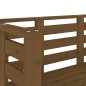 vidaXL Banco de jardín madera maciza pino marrón miel 111,5x53x71 cm vidaXL Banco de jardín madera maciza pino marrón miel 111,5x53x71 cm