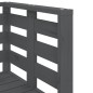 vidaXL Juego de muebles de jardín 3 pzas madera maciza de pino gris vidaXL Juego de muebles de jardín 3 pzas madera maciza de pino gris