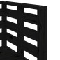 vidaXL Juego de muebles de jardín 3 pzas madera maciza de pino negro