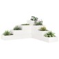 vidaXL Jardinera 4 niveles madera maciza de pino blanca 80,5x79x36 cm vidaXL Jardinera 4 niveles madera maciza de pino blanca 80,5x79x36 cm