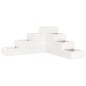 vidaXL Jardinera 4 niveles madera maciza de pino blanca 80,5x79x36 cm vidaXL Jardinera 4 niveles madera maciza de pino blanca 80,5x79x36 cm
