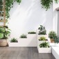 vidaXL Jardinera 4 niveles madera maciza de pino blanca 80,5x79x36 cm vidaXL Jardinera 4 niveles madera maciza de pino blanca 80,5x79x36 cm