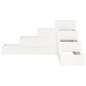 vidaXL Jardinera 4 niveles madera maciza de pino blanca 80,5x79x36 cm vidaXL Jardinera 4 niveles madera maciza de pino blanca 80,5x79x36 cm