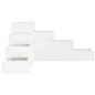 vidaXL Jardinera 4 niveles madera maciza de pino blanca 80,5x79x36 cm vidaXL Jardinera 4 niveles madera maciza de pino blanca 80,5x79x36 cm