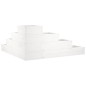 vidaXL Jardinera 4 niveles madera maciza de pino blanca 80,5x79x36 cm vidaXL Jardinera 4 niveles madera maciza de pino blanca 80,5x79x36 cm