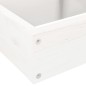 vidaXL Jardinera 4 niveles madera maciza de pino blanca 80,5x79x36 cm vidaXL Jardinera 4 niveles madera maciza de pino blanca 80,5x79x36 cm