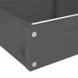vidaXL Jardinera de 4 niveles madera maciza pino gris 106x104,5x36 cm