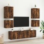 vidaXL Muebles de TV pared 2 uds madera roble ahumado 40,5x30x40 cm vidaXL Muebles de TV pared 2 uds madera roble ahumado 40,5x30x40 cm
