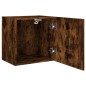 vidaXL Muebles de TV pared 2 uds madera roble ahumado 40,5x30x40 cm vidaXL Muebles de TV pared 2 uds madera roble ahumado 40,5x30x40 cm