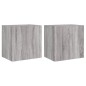 vidaXL Muebles de TV de pared 2 uds madera gris Sonoma 40,5x30x40 cm