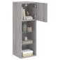 vidaXL Muebles de TV con luces LED 2 uds gris Sonoma 30,5x30x90 cm vidaXL Muebles de TV con luces LED 2 uds gris Sonoma 30,5x30x90 cm