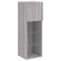 vidaXL Muebles de TV con luces LED 2 uds gris Sonoma 30,5x30x90 cm vidaXL Muebles de TV con luces LED 2 uds gris Sonoma 30,5x30x90 cm