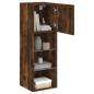 vidaXL Muebles de TV con luces LED 2 uds roble ahumado 30,5x30x90 cm vidaXL Muebles de TV con luces LED 2 uds roble ahumado 30,5x30x90 cm