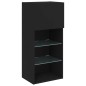 vidaXL Muebles de TV con luces LED 2 uds negro 40,5x30x90 cm vidaXL Muebles de TV con luces LED 2 uds negro 40,5x30x90 cm