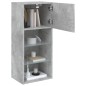 vidaXL Muebles de TV con luces LED 2 uds gris hormigón 40,5x30x90 cm
