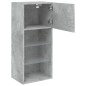 vidaXL Muebles de TV con luces LED 2 uds gris hormigón 40,5x30x90 cm