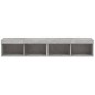 vidaXL Muebles de TV con luces LED 2 uds gris hormigón 80x30x30 cm vidaXL Muebles de TV con luces LED 2 uds gris hormigón 80x30x30 cm