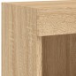 vidaXL Muebles de TV con luces LED 2 uds roble Sonoma 100x30x30 cm