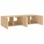 vidaXL Muebles de TV de pared luces LED 2 uds roble Sonoma 60x35x31 cm vidaXL Muebles de TV de pared luces LED 2 uds roble Sonoma 60x35x31 cm