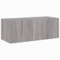 vidaXL Mueble de TV de pared con luces LED gris Sonoma 80x35x31 cm vidaXL Mueble de TV de pared con luces LED gris Sonoma 80x35x31 cm