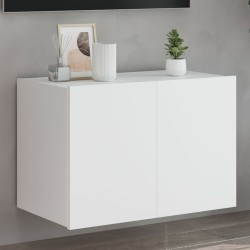 vidaXL Mueble de TV de pared con luces LED blanco 60x35x41 cm