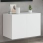 vidaXL Mueble de TV de pared con luces LED blanco 60x35x41 cm