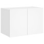 vidaXL Mueble de TV de pared con luces LED blanco 60x35x41 cm