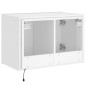 vidaXL Mueble de TV de pared con luces LED blanco 60x35x41 cm