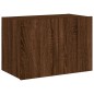 vidaXL Mueble de TV de pared con luces LED marrón roble 60x35x41 cm vidaXL Mueble de TV de pared con luces LED marrón roble 60x35x41 cm