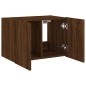 vidaXL Mueble de TV de pared con luces LED marrón roble 60x35x41 cm vidaXL Mueble de TV de pared con luces LED marrón roble 60x35x41 cm