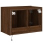 vidaXL Mueble de TV de pared con luces LED marrón roble 60x35x41 cm vidaXL Mueble de TV de pared con luces LED marrón roble 60x35x41 cm